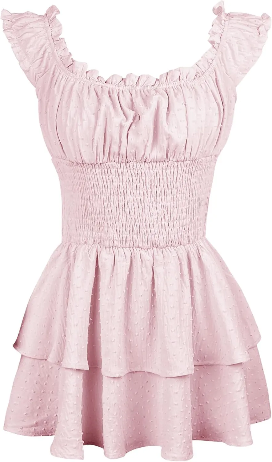 Bingerlily Womens Summer Off Shoulder Mini Dress Cute Chiffon Slim Fit Dresses