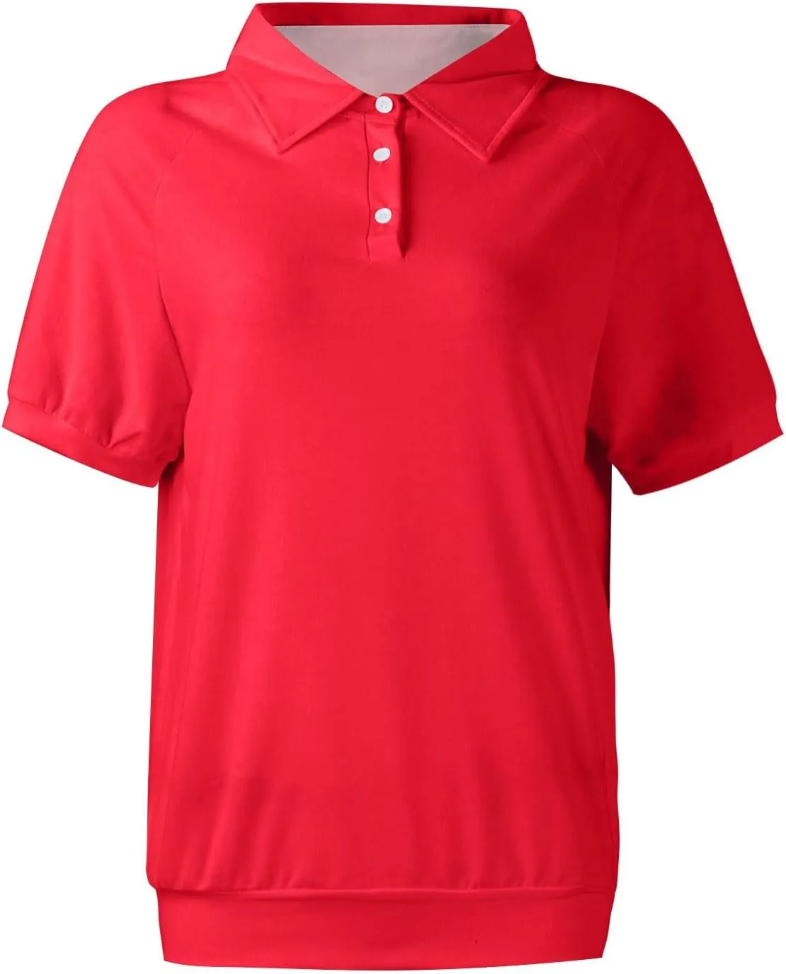 Golf Polo Shirts for Women 2025 Summer Short Sleeve Button Down Blouse Plus Size Dressy Casual Work Tops