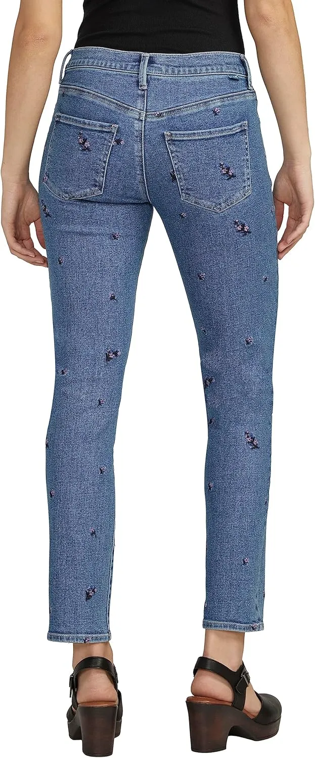JAG Women's Cassie Mid Rise Slim Straight Leg Jeans & Pants-Legacy