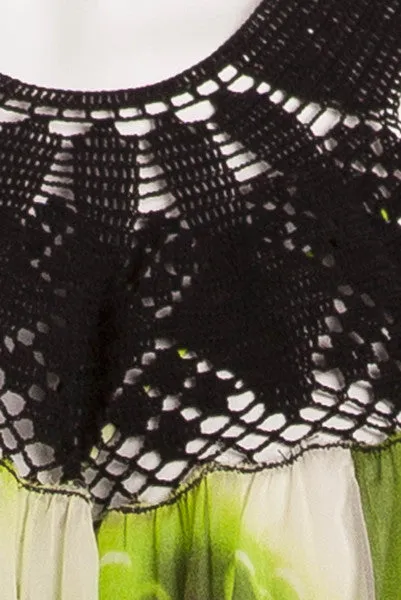 Jean Paul Gaultier - Black Heels with Flower Pattern & Straps - IT 38