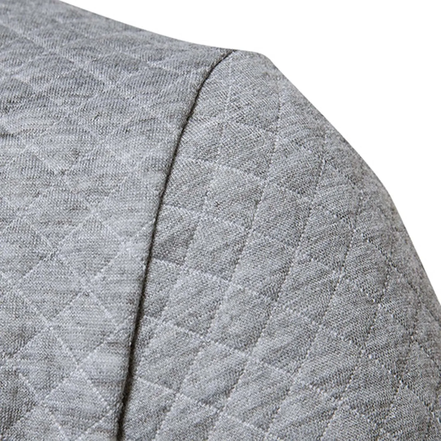 Men Bomber Jackets Diamond Quilted Spring Fall Varsity Jacket Lightweight Zip Up Long Sleeve Casual Stylish Coat with Pockets