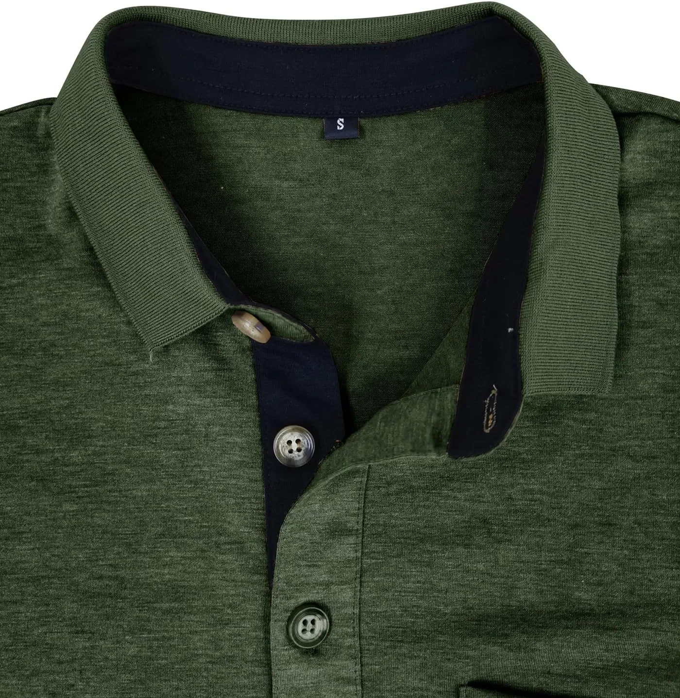 Mens Polo Shirts Casual Fashion T-Shirts Short Sleeve Button Up Golf Shirts Tops with Pocket