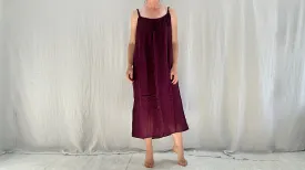 Mexican Gauze Sundress. Aubergine.