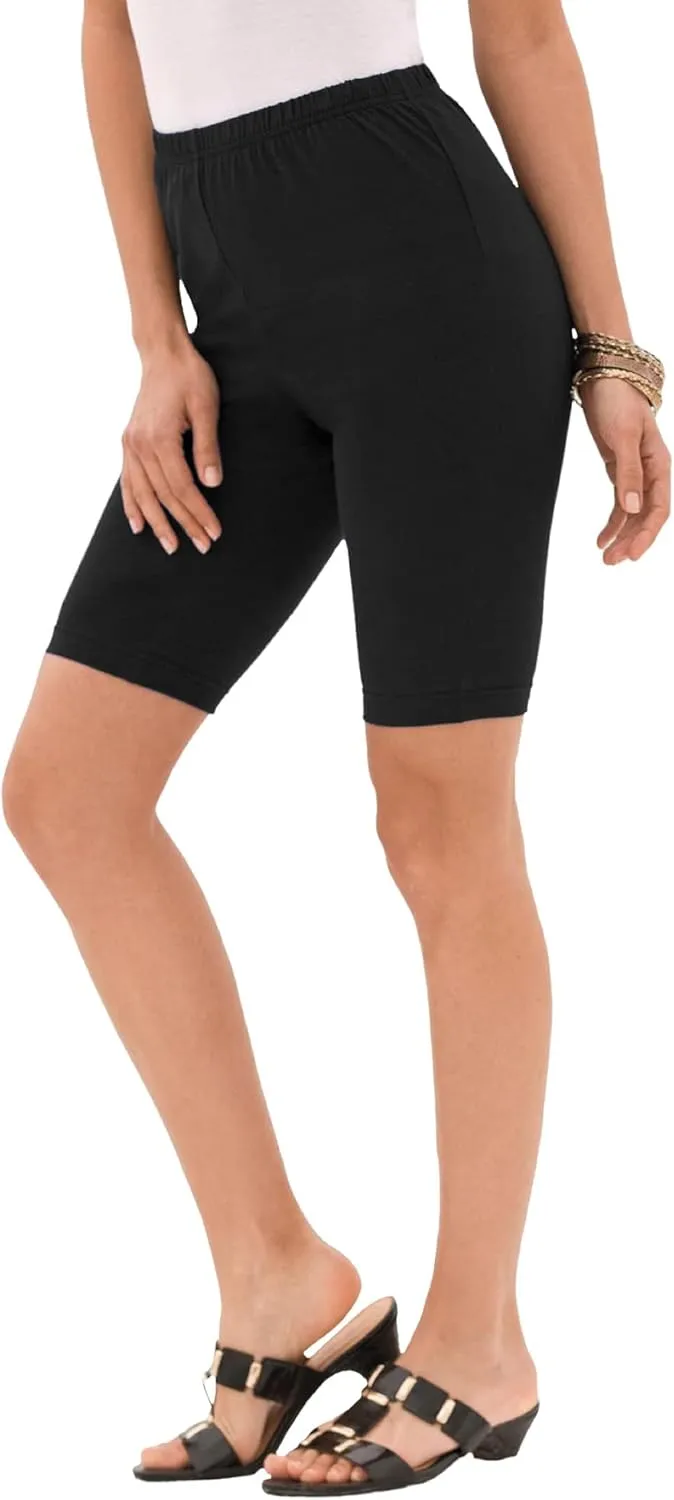 Roaman's Women's Plus Size Essential Stretch Bike Short