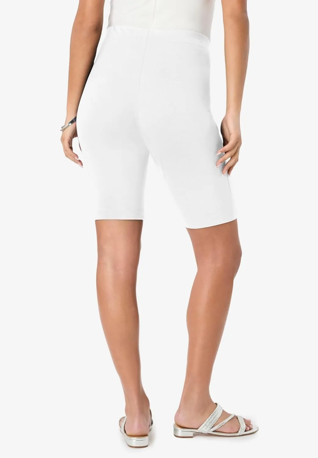 Roaman's Women's Plus Size Essential Stretch Bike Short