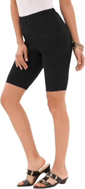 Roaman's Women's Plus Size Essential Stretch Bike Short