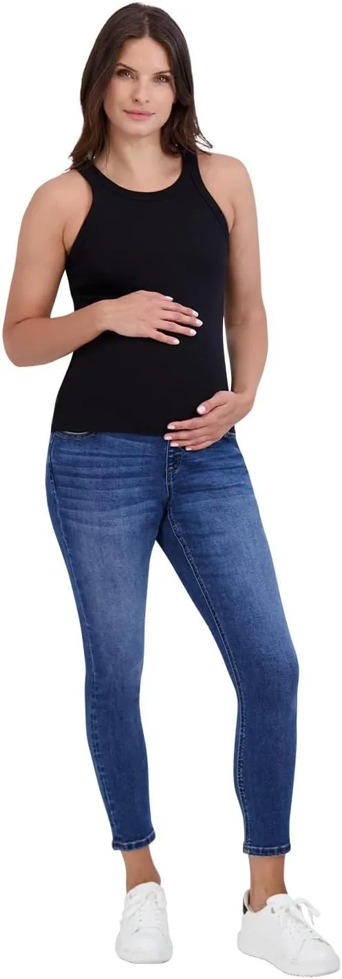 Savi Parker Womens Maternity Jeans Over The Belly - Pregnancy Clothes for All Seasons, Maternity Pants