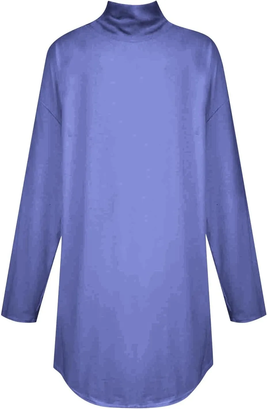 slqdgmryz Turtle Necks Tops for Women Long Sleeve Fall Shirts Mock Turtleneck Dressy Blouses Drop Shoulder Long Tunic Tops