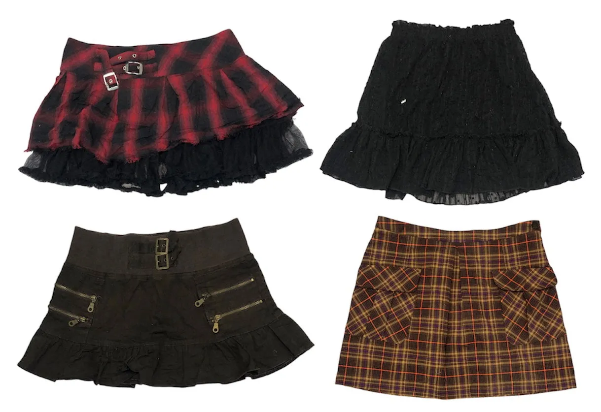 Vintage plaids x skirts 🔥(S-619)
