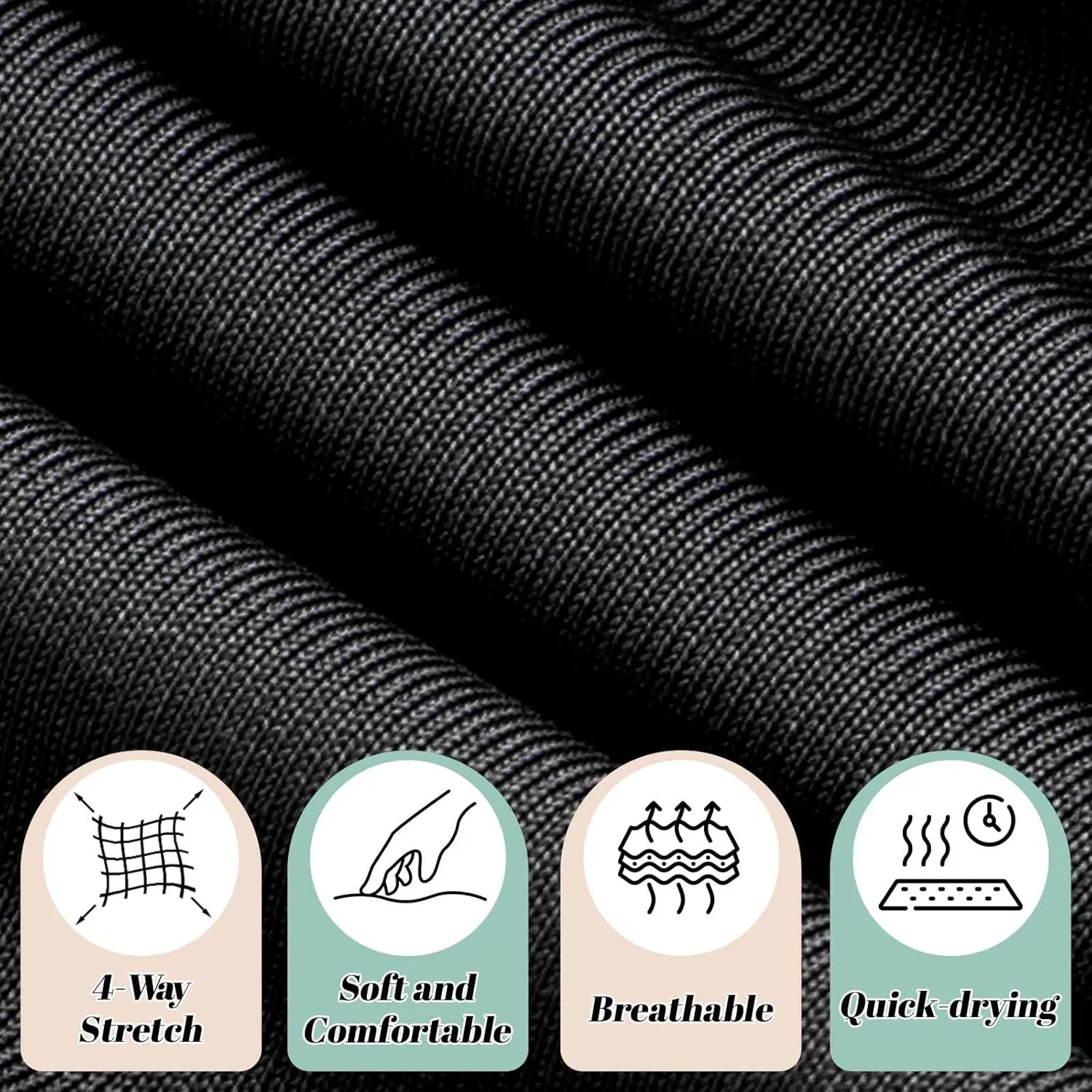 Women's Scrub Pants, Lightweight Soft Stretch Yoga Jogger with Elastic Drawstring Waistband, Mid-Rise Slim Fit Cargo Pants
