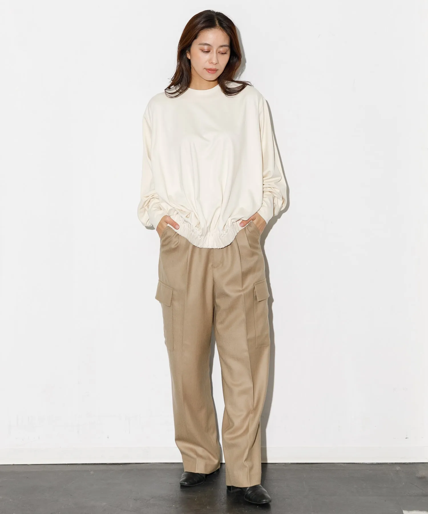 【WOMEN】THE FLATS DOLMAN SLEEVE PULL OVER