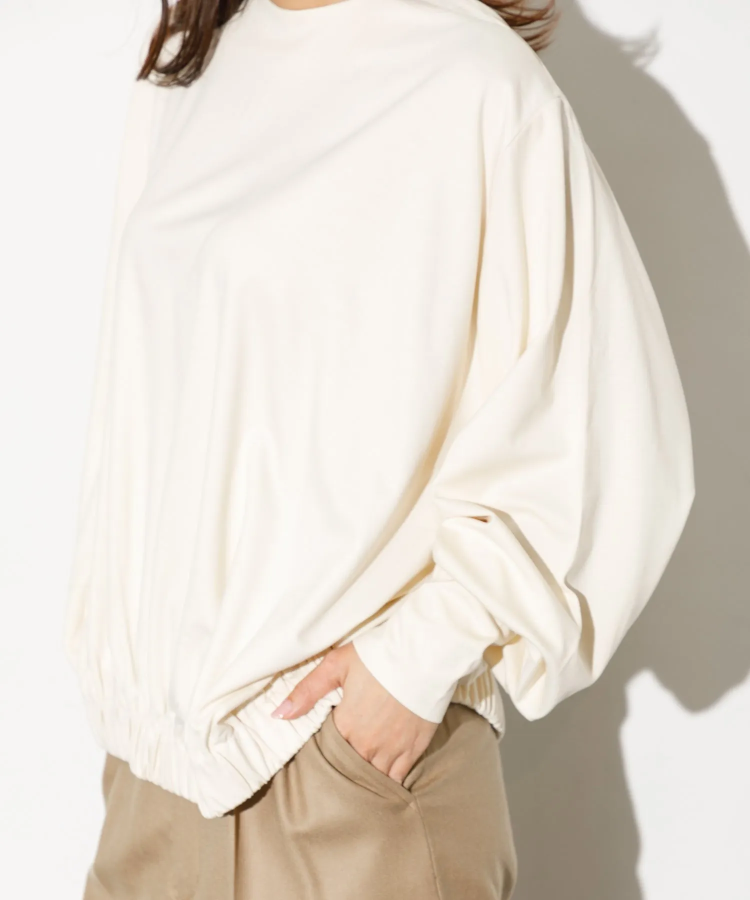【WOMEN】THE FLATS DOLMAN SLEEVE PULL OVER